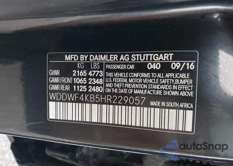 2017 Mercedes-Benz C 300 4Matic/Luxury 4Matic/Sport 4Matic from USA, damaged, VIN WDDWF4KB5HR229057